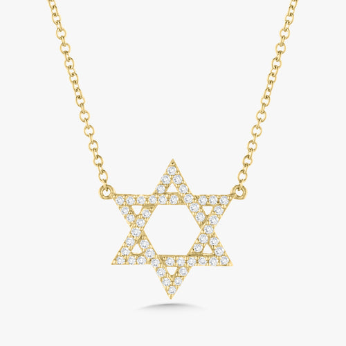 Star of David Diamond Necklace