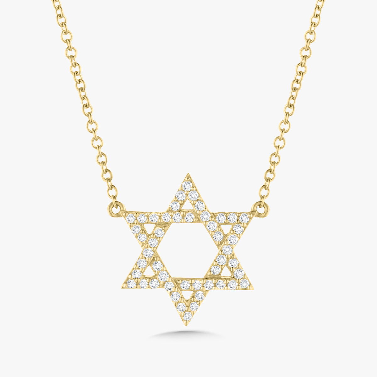 Star of David Diamond Necklace