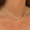 Tashi Cluster Bezeled Diamond Dangle Necklace 1.38 ctw