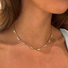 Tashi Cluster Bezeled Diamond Dangle Necklace 1.38 ctw