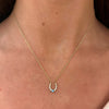Tate Turquoise & Diamond Horseshoe Necklace