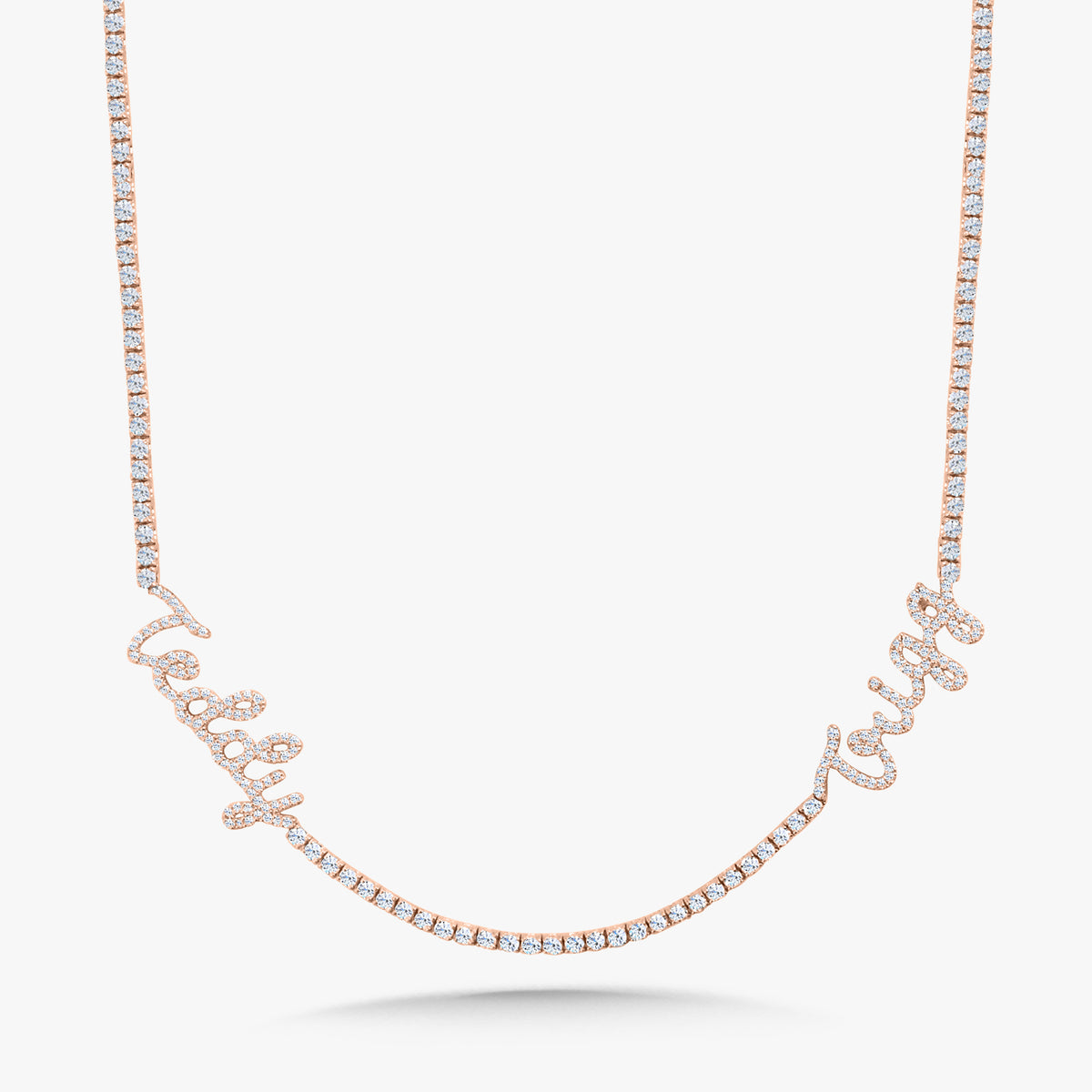 Custom Diamond Name Tennis Necklace