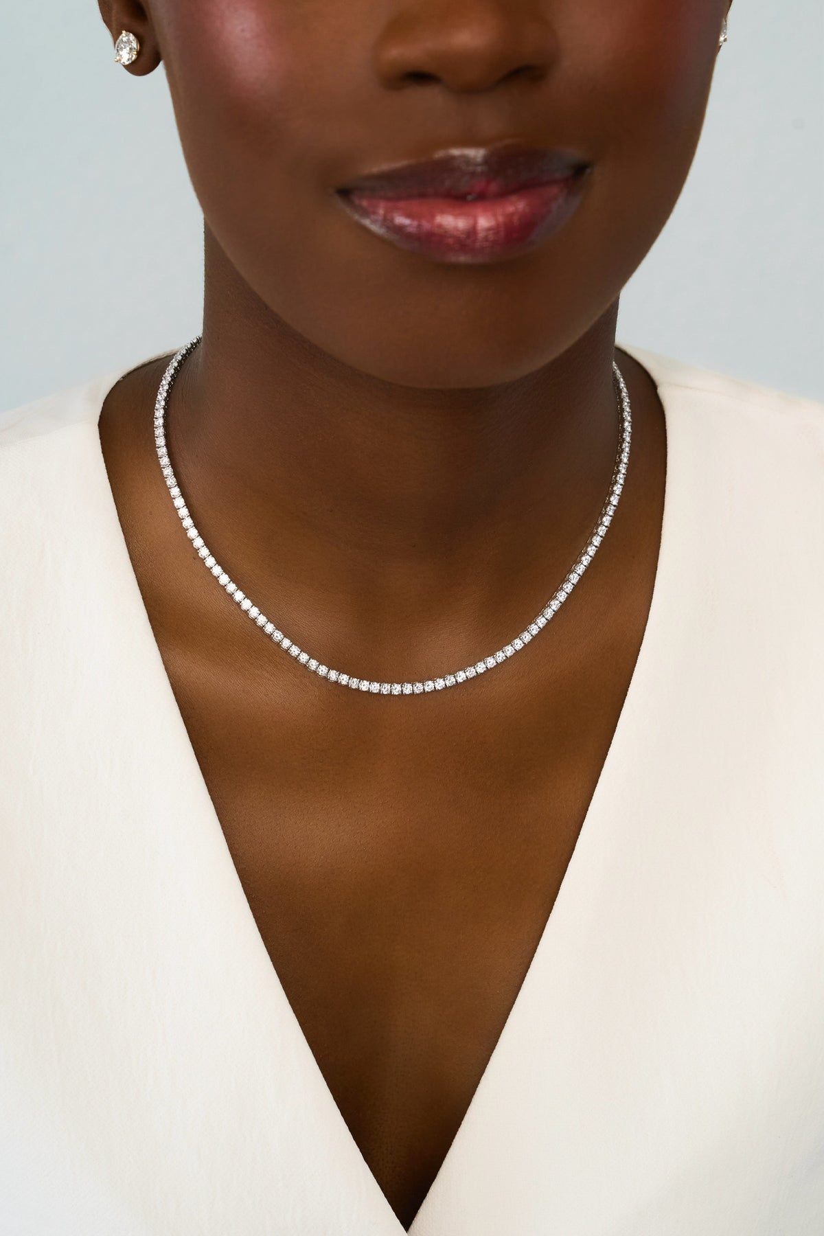 *Flash Sale* Lab Grown Diamond Tennis Necklace 10 ctw - Extra 20% Off Applied in Cart