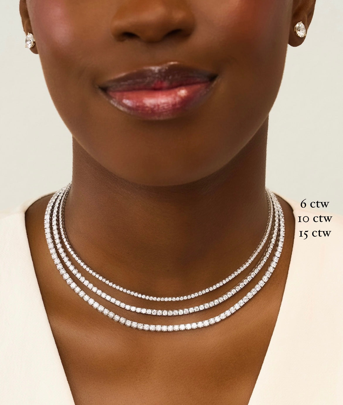 Lab Grown Diamond Tennis Necklace