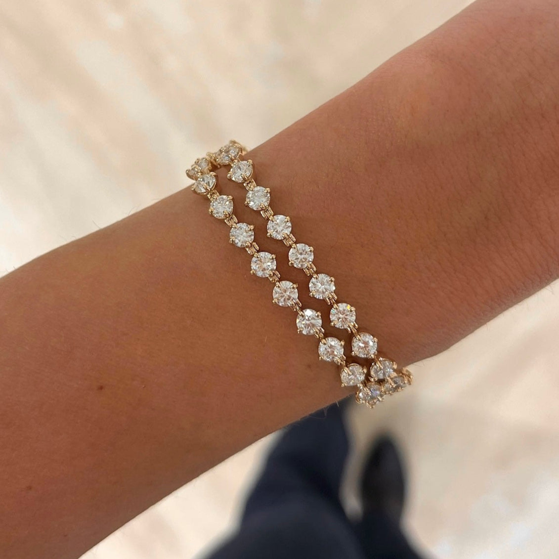 The Charlie Cloud® Multi-Way Floating Diamond Tennis Bracelet & Choker Necklace 12.24 ctw, The Charlie Cloud® Multi-Way Floating Diamond Choker & Tennis Bracelet 12.24 ctw