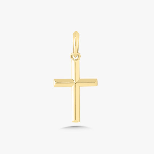 The Lamb Mens 14k Polished Cross Charm