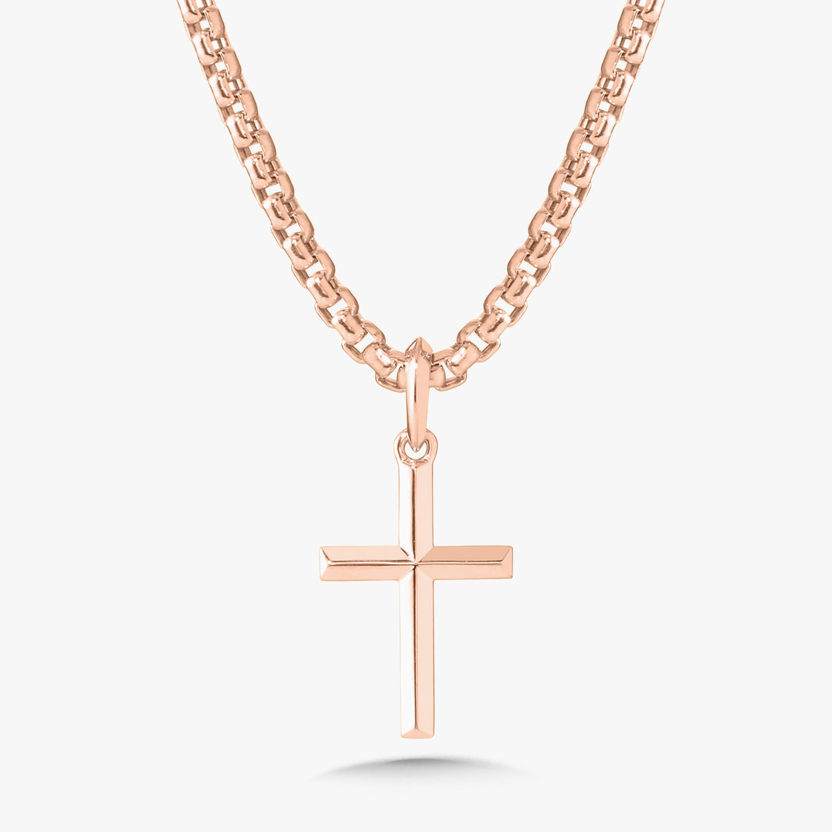 The Lamb Mens 14k Polished Cross Charm