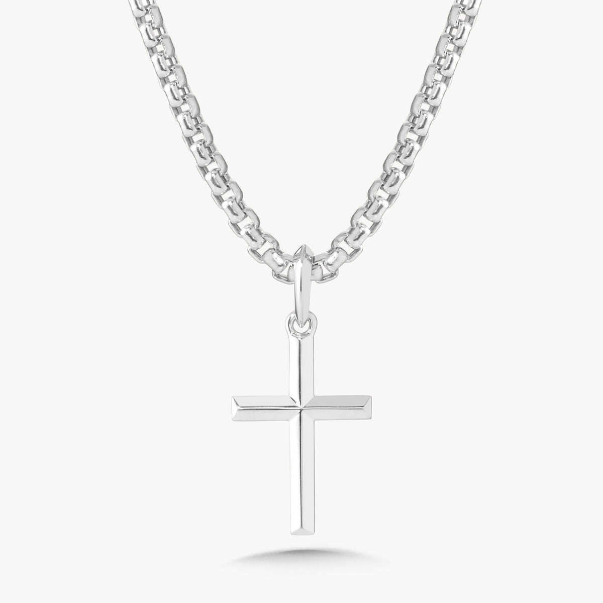 The Lamb Mens 14k Polished Cross Charm