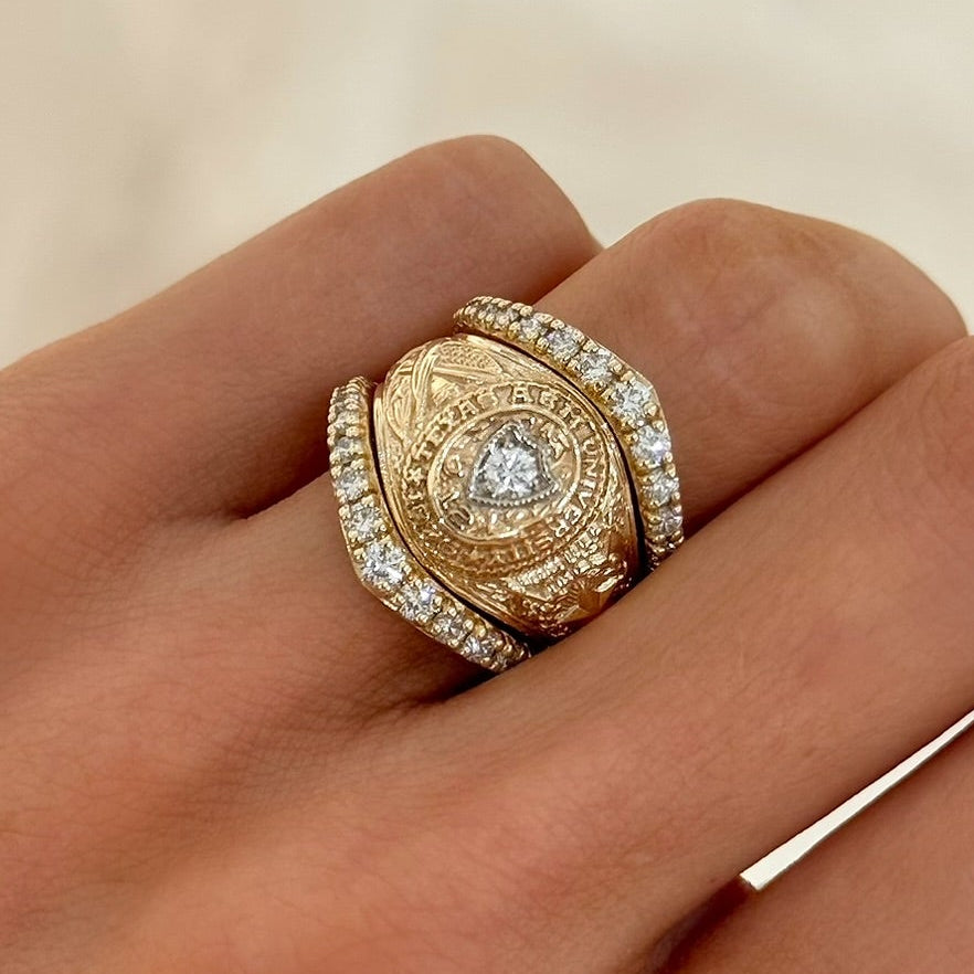 The Mini Cascading RingWraps 1.10 ctw
