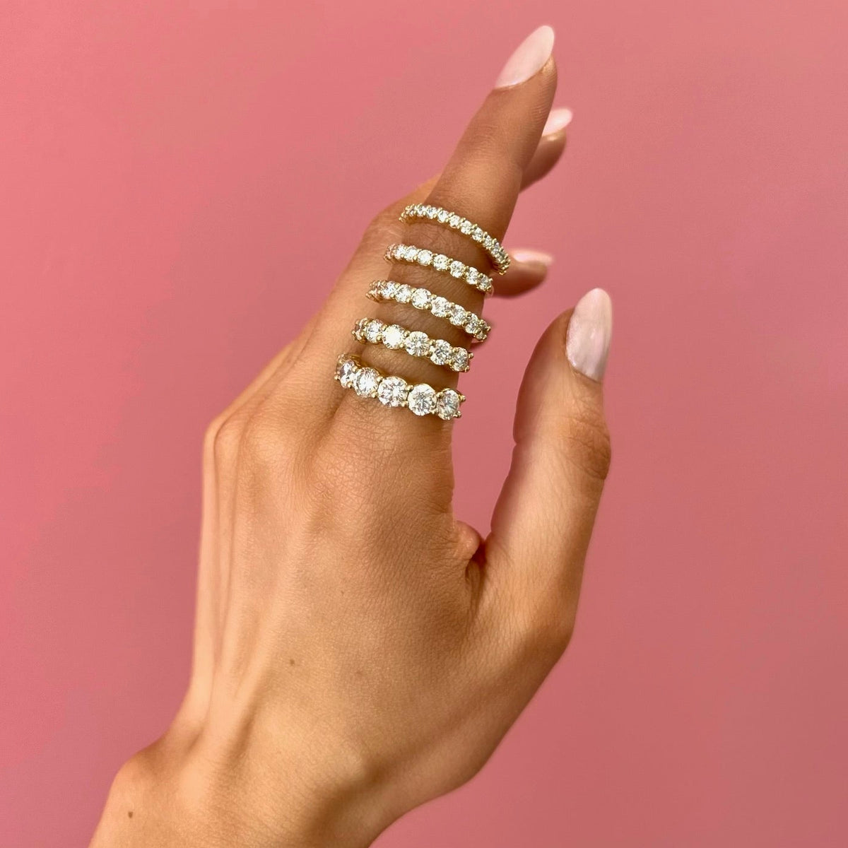 The Posie Georgie Band (Straight) 0.5 ctw, The baby Georgie, the midi Georgie, The Georgie band, Mamas Georgie Band