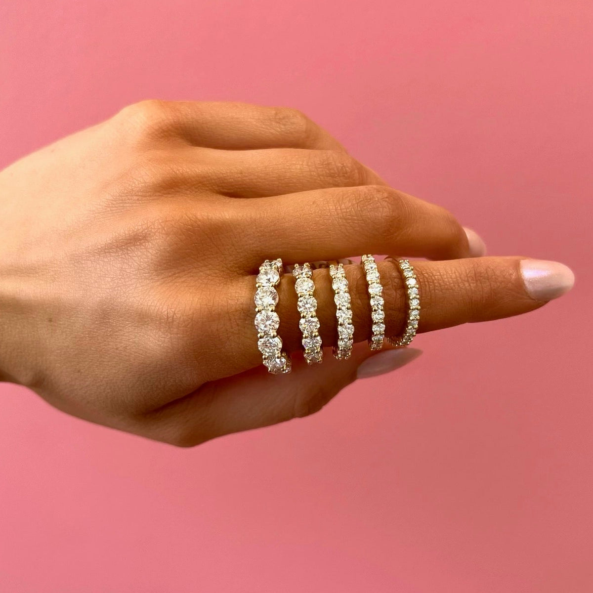 The Posie Georgie Band (Straight) 0.5 ctw, The baby Georgie, the midi Georgie, The Georgie band, Mamas Georgie Band