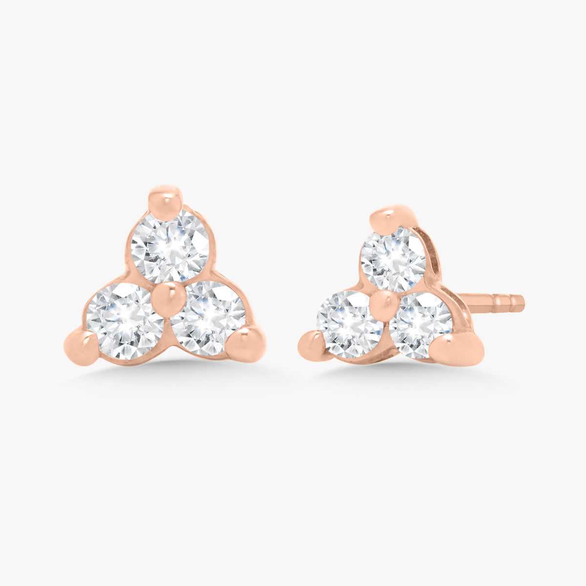 Trilogy Cluster Stud Earrings