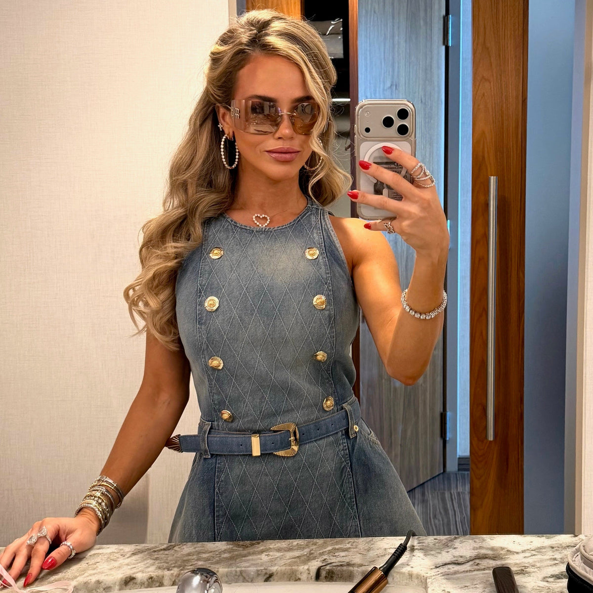 Mama's Charlie Cloud® Floating Diamond Heart Necklace 3.84 ctw, Triple Swirl Diamond Ring 5 ctw
Adalia Diamond Cross Stud Earrings 1 ctw