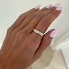 Two-Tone Gold & Pave Diamond Illusion Stacking Band