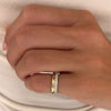 Two-Tone Gold & Pave Diamond Illusion Stacking Band