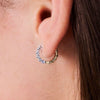 Two-Tone Reversible Diamond Huggie Earrings 1 ctw
