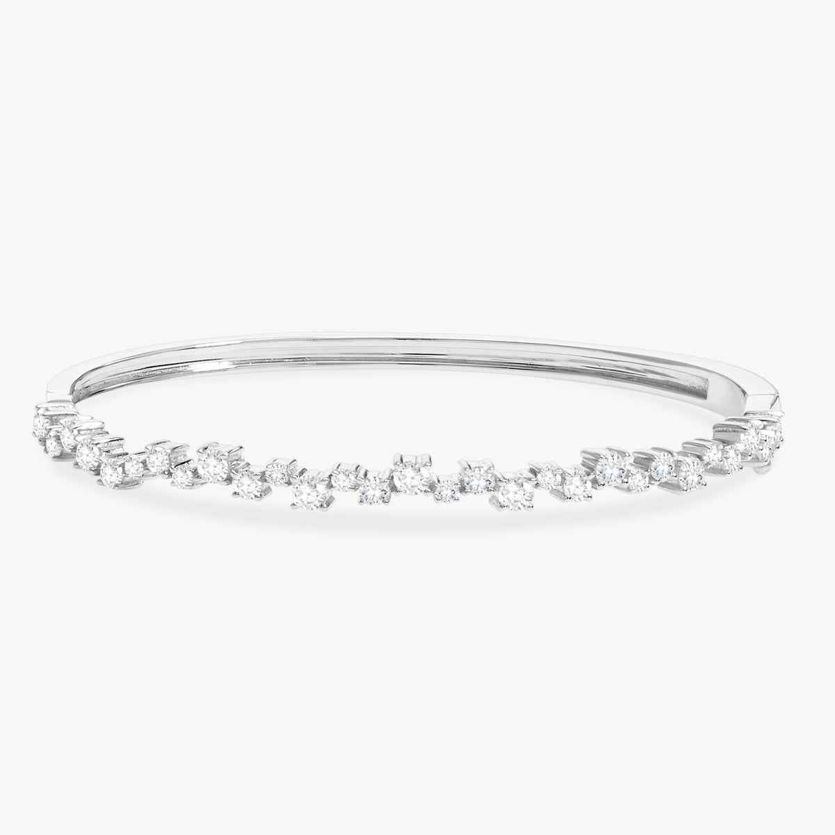 Constas Uneven Diamond Bangle Bracelet 1.91 ctw
