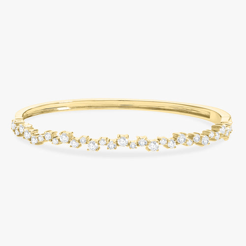 Constas Uneven Diamond Bangle Bracelet 1.91 ctw