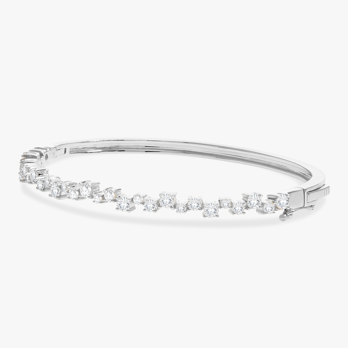 Constas Uneven Diamond Bangle Bracelet 1.91 ctw