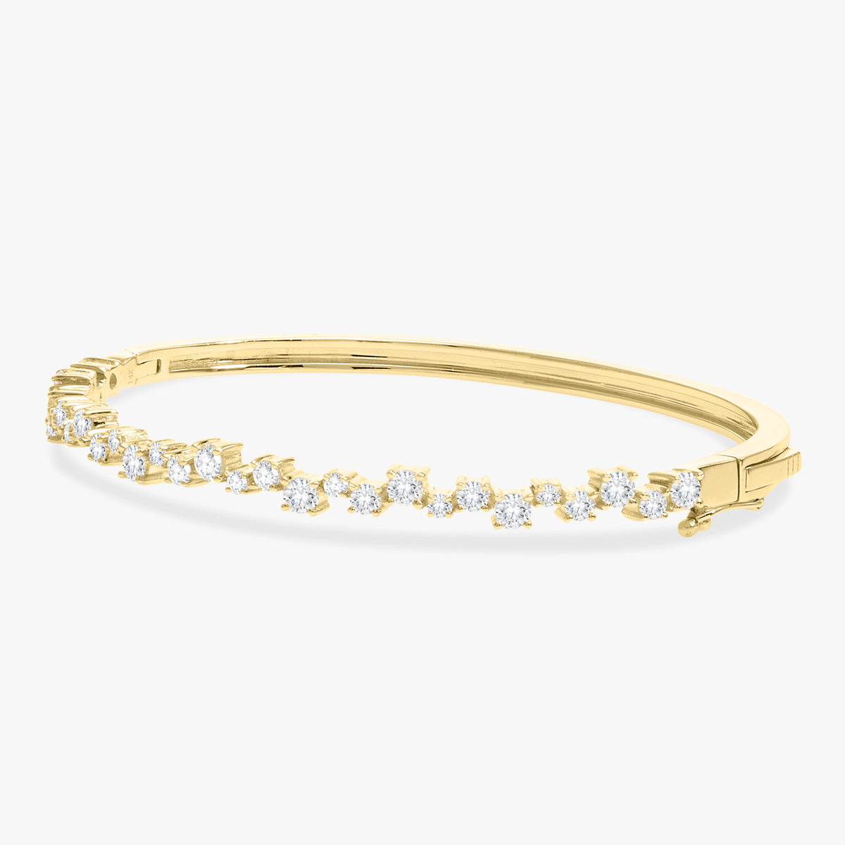 Constas Uneven Diamond Bangle Bracelet 1.91 ctw