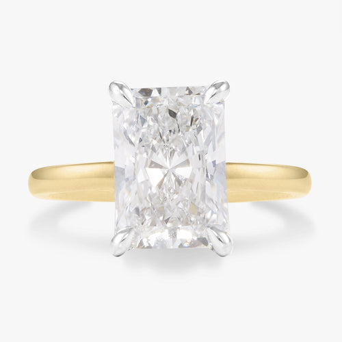 3.51ct Radiant Cut Lab Grown Diamond in a Solitaire