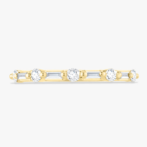 Vadella Baguette & Round Diamond Band 0.36 ctw