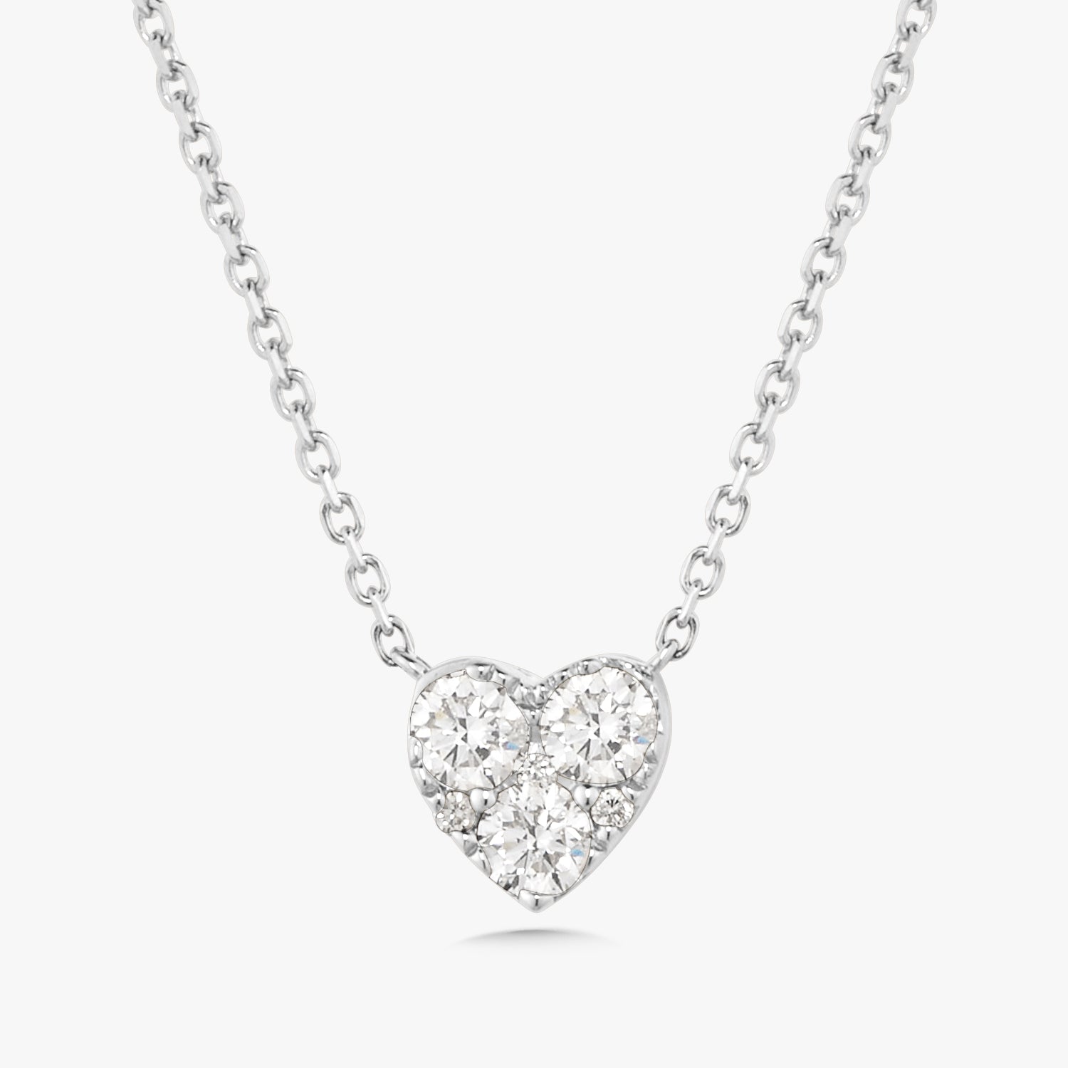 Sparkling Freehand Heart Pendant Necklace | Sterling silver | Pandora US