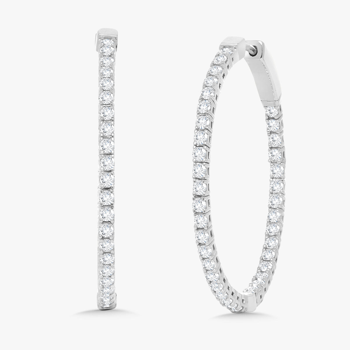 Vivienne Diamond Hoop Earrings