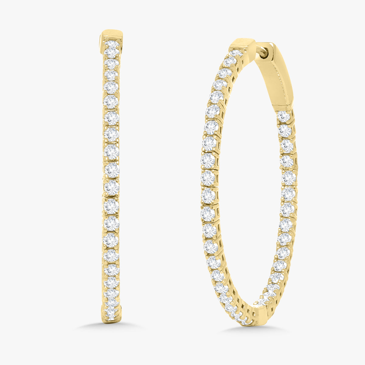 Vivienne Diamond Hoop Earrings