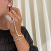 WG Chandelier pear ring 
