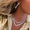 Kyle Graduated Emerald Cut Diamond Tennis Necklace 56.65 ctw