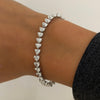 Mayfair Diamond Heart Tennis Bracelet 12.15 ctw WG