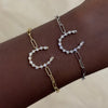 WG and YG Charlie Cloud®  horseshoe bracelet