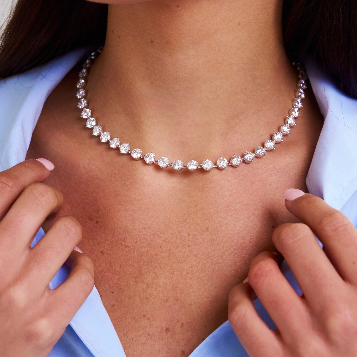 WG memes tennis necklace Charlie Cloud® 