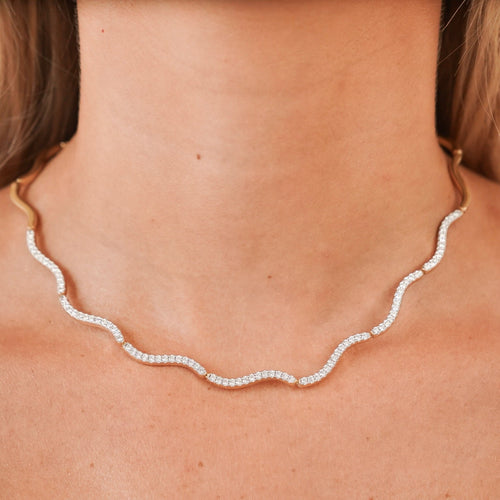 Welle Wavy Adjustable Collar Necklace