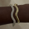 Welle Wavy gold and diamond bracelet 