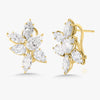 Destene Pear Diamond Cluster Earrings 7.33 ctw