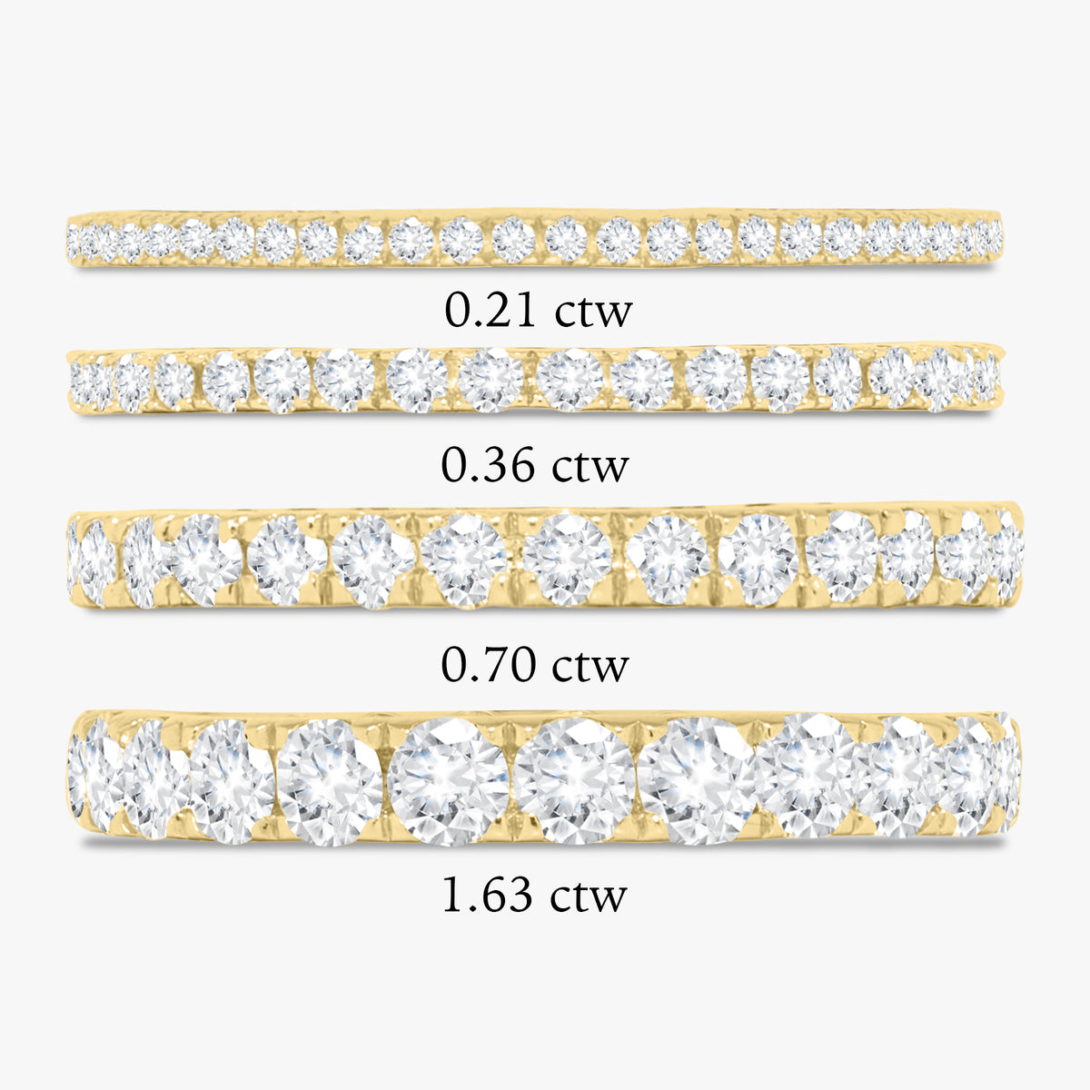 Zara Diamond Eternity Stacking Bands