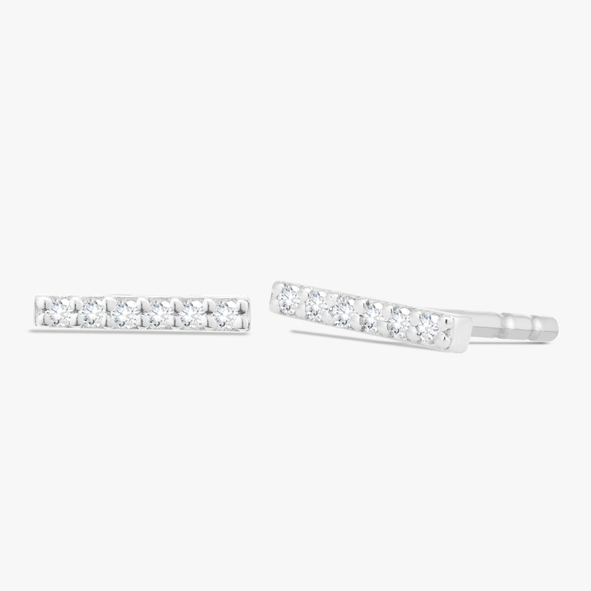 Zoey Single Row Diamond Stud Earrings