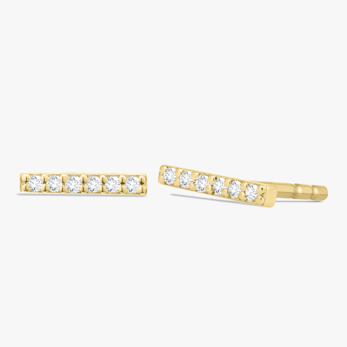 Zoey Single Row Diamond Stud Earrings