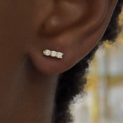 brylee diamond stud earrings