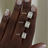 emerald cut stud earrings 