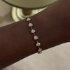 heart station diamond bracelet 