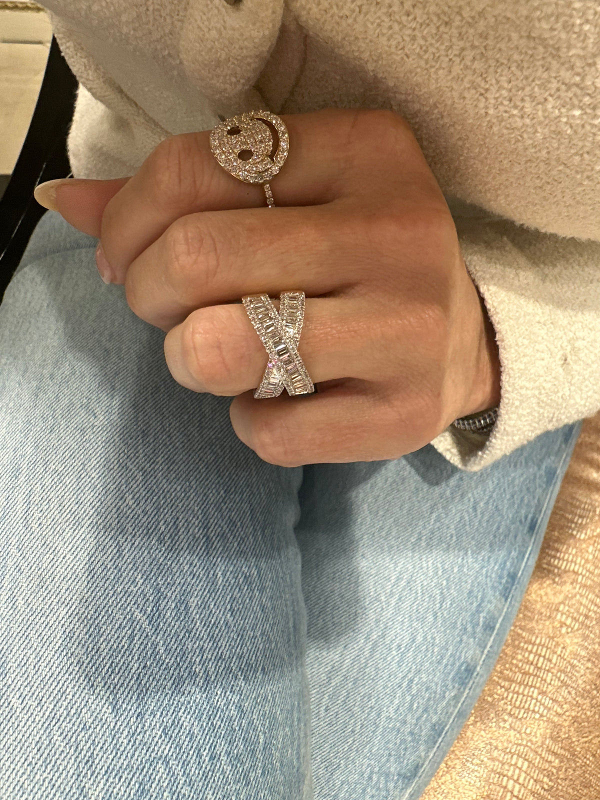 Drew Smiley Diamond Ring