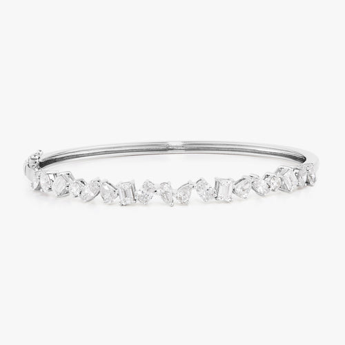 Kehlani Multi-Shape Diamond Bangle Bracelet 3.08 ctw