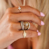 Mini Heart Pave Diamond Signet Ring, The Kensington Enhancer, Kensington wrap, Little Grace Diamond Cross Ring

