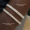 kyle emerald cut and mini kyle emerald cut diamond bracelets