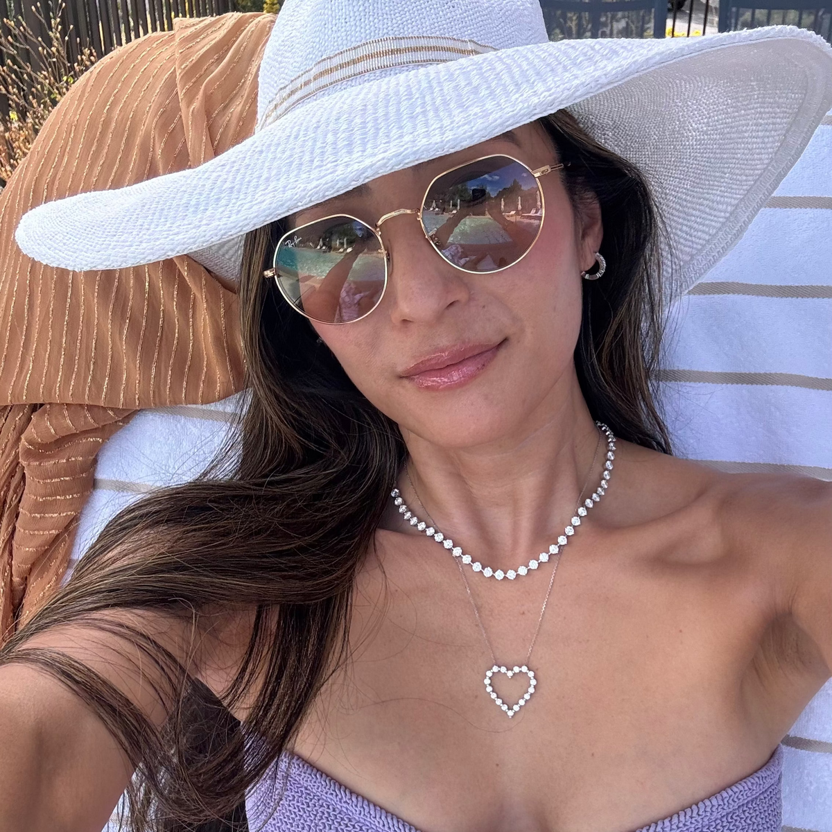 mamas Charlie Cloud®  diamond tennis necklace and the midi Charlie Cloud®  necklace