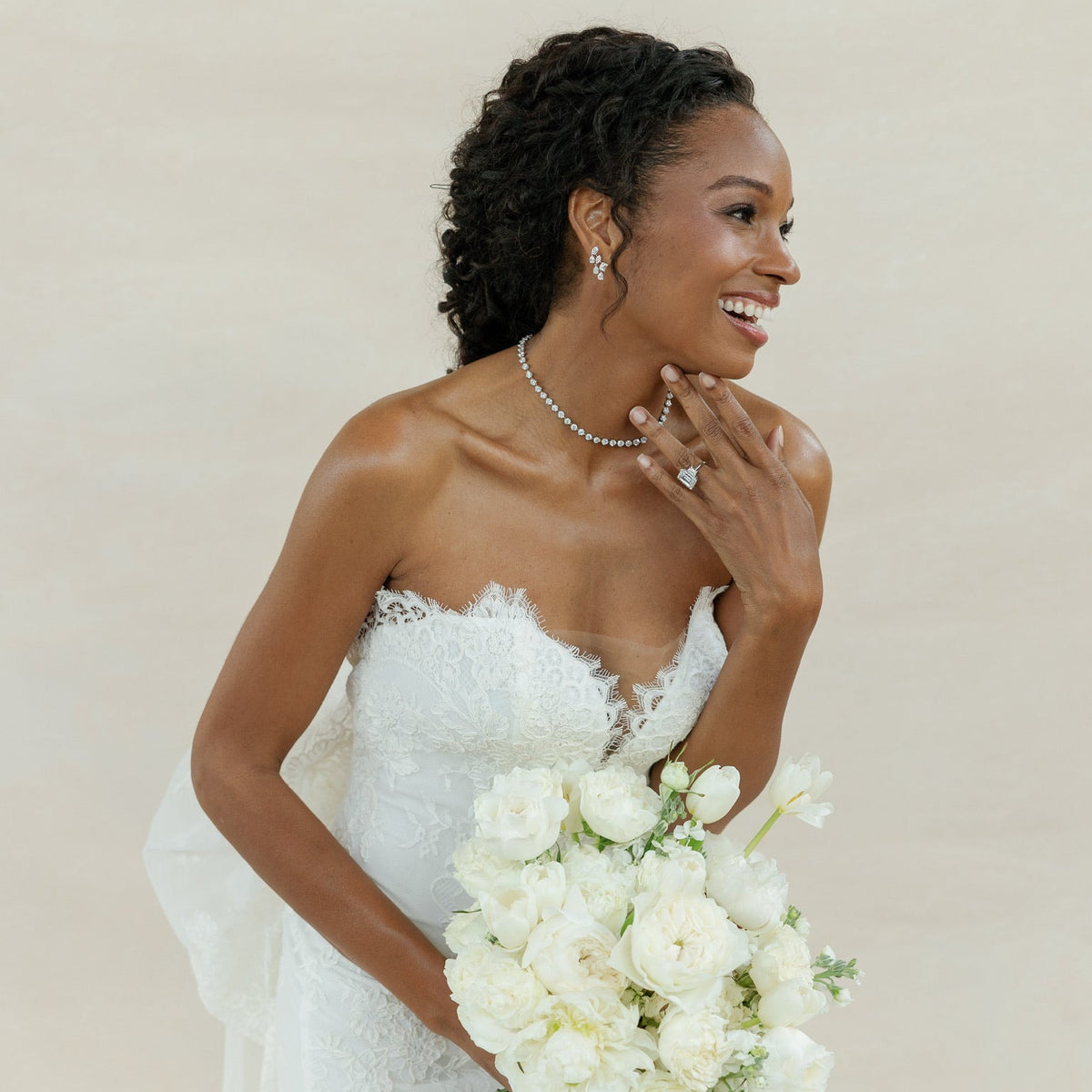 mckinsey earrings bridal look