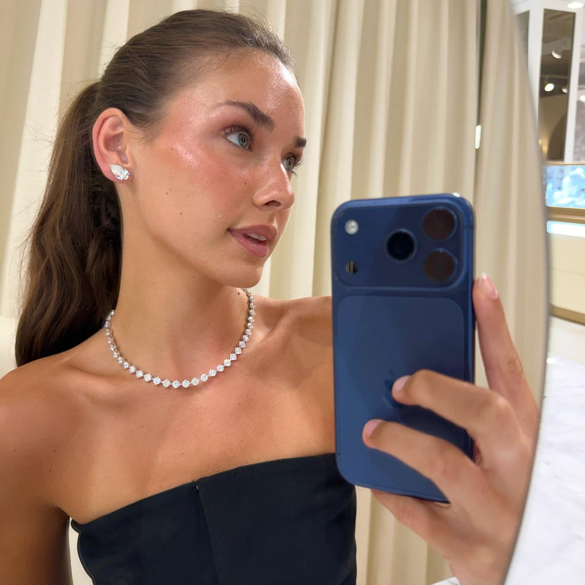  memes Charlie Cloud®  tennis necklace